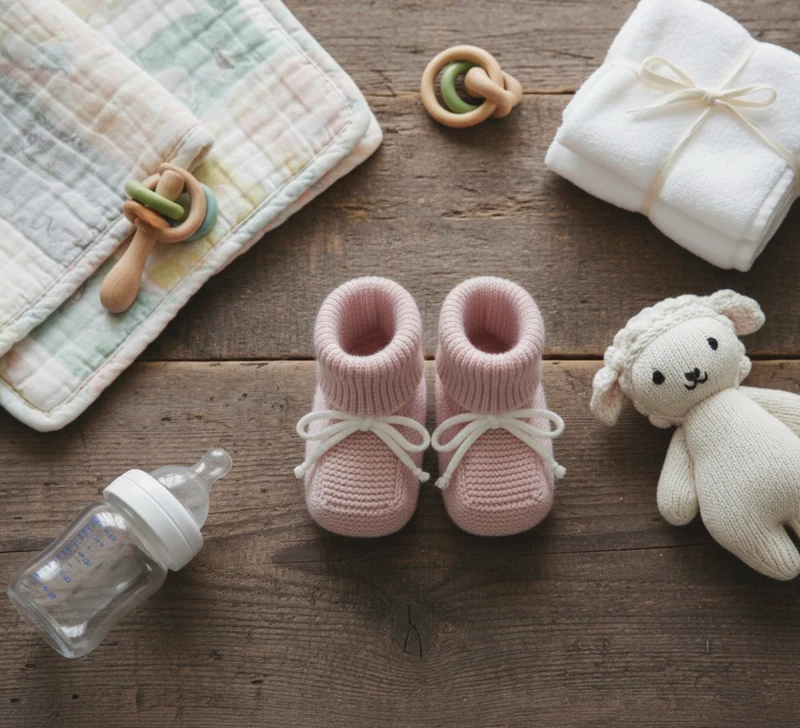 Chaussettes bébé en tricot douillet – Kali