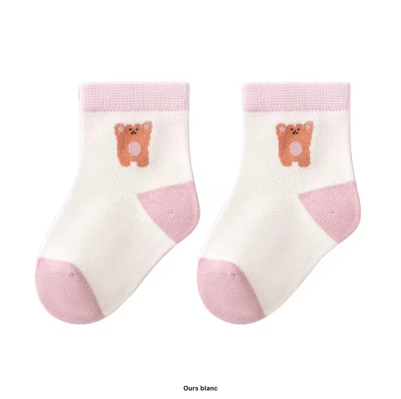 Chaussettes bébé fille en coton doux