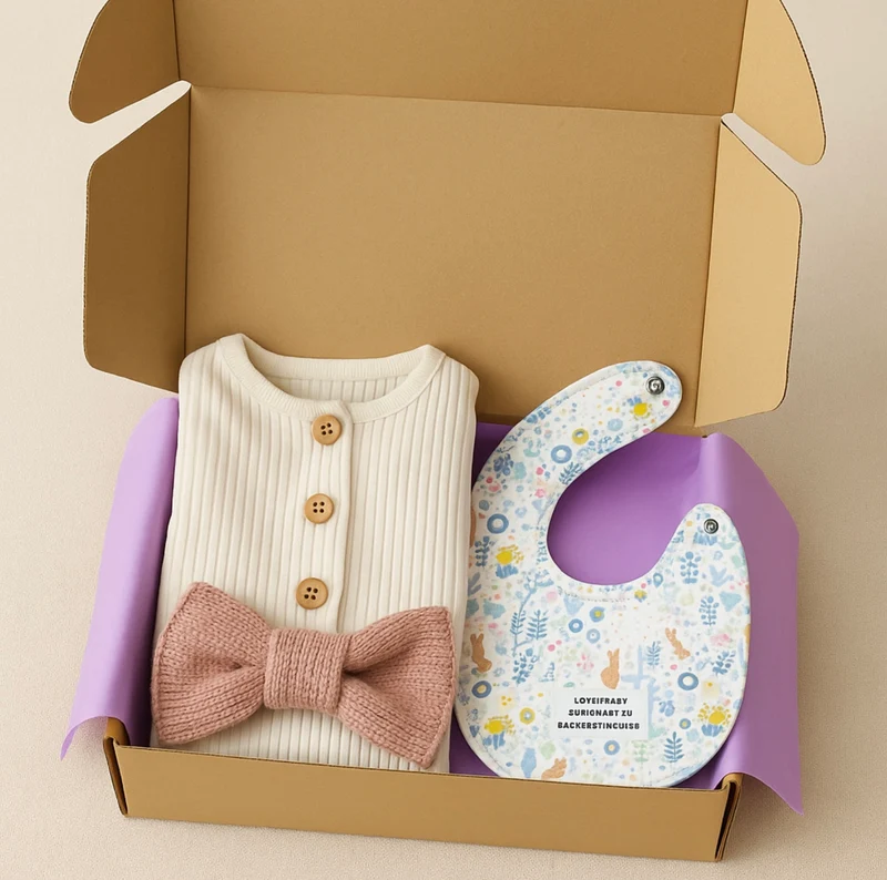 Coffret naissance bébé en tricot doux – Kali