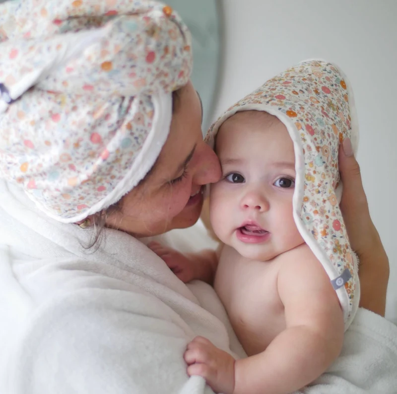 Boîte cadeau bébé sortie de bain pour