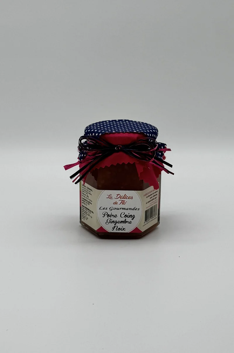 CONFITURE POIRE COING GINGEMBRE NOIX 290G
