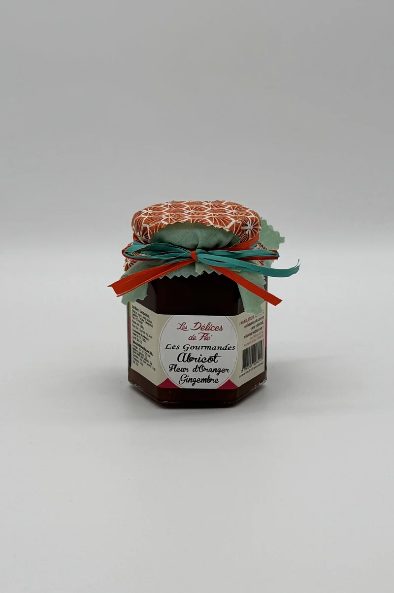 CONFITURE ABRICOT FLEUR D'ORANGER GINGEMBRE 290G