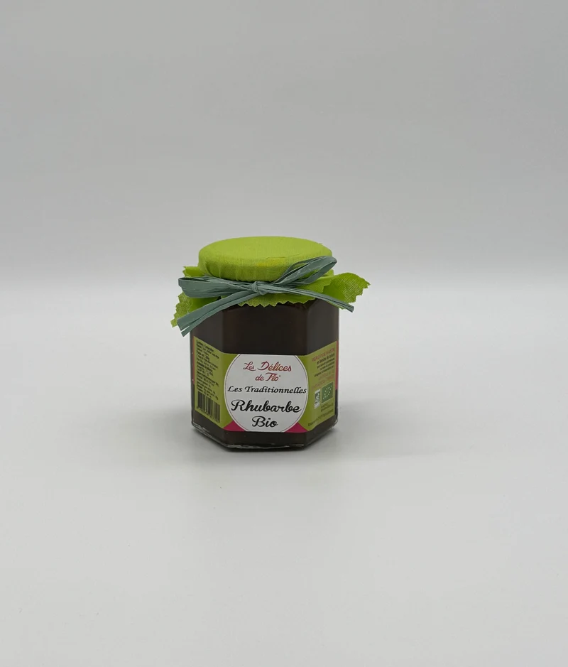 CONFITURE RHUBARBE BIO 280 G CERTIFIE FR-BIO-01