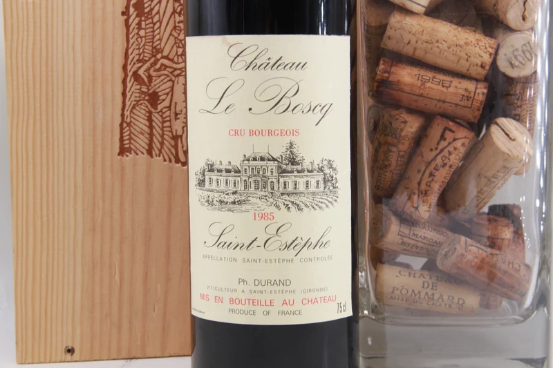 Chateau Le Boscq. Cru Bourgeois Saint Éstephe. 1985