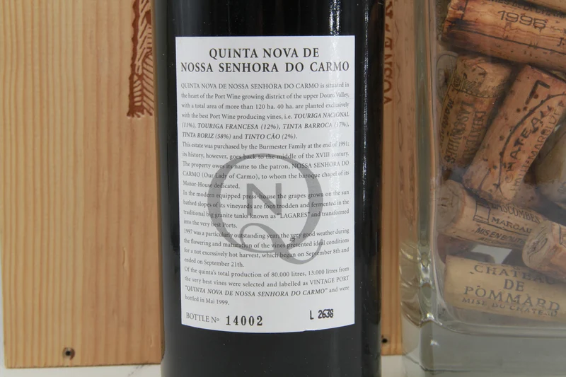 Porto Vintage Quinta Nova de Nossa Senhora do Carmo 1997 Burmester