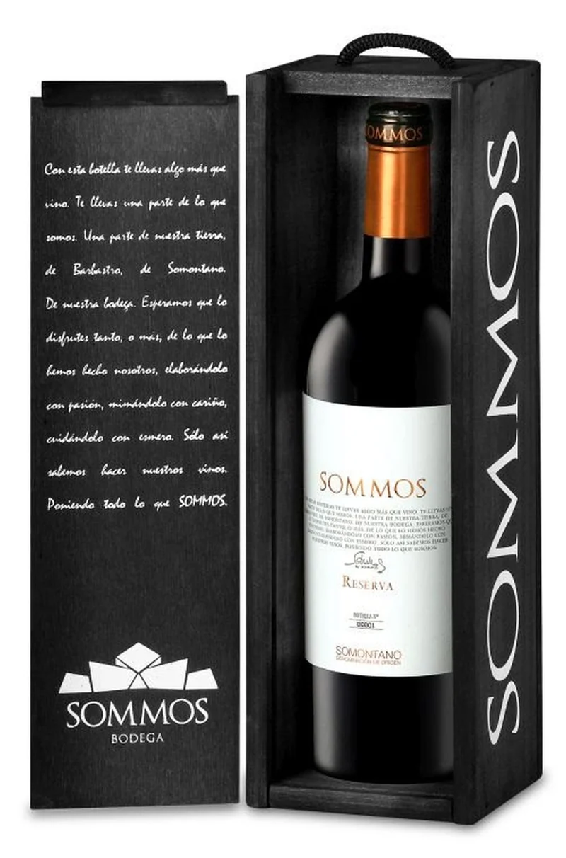 (SOMMO) Wooden case for 1 bottle .