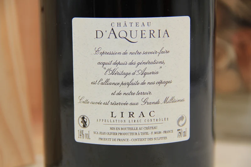 L'Heritage D'Aqueria ** 2014 ** Lirac Cote du Rhone