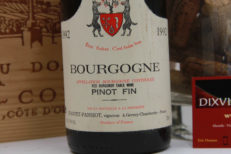 Bourgogne Pinot Fin – Domaine Geantet-Pansiot. 1992