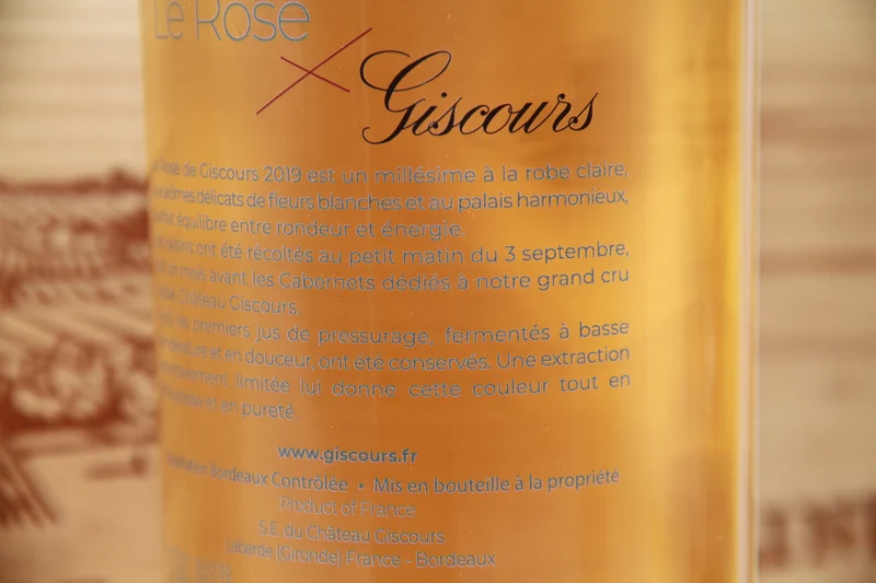 Le Rosé De Giscours Chateau Giscours 2019
