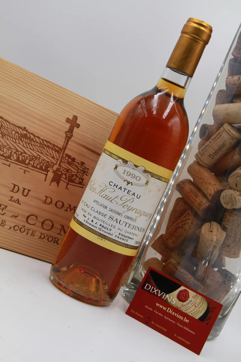 Château Clos Haut-Peyraguey. 1er Grand Cru Classé de Sauternes. 1990