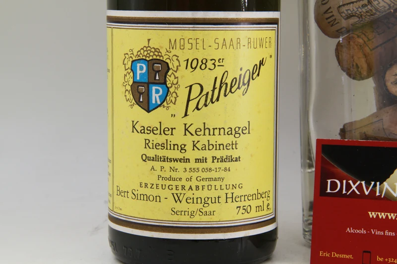 Kaseler Kehrnagel Riesling Kabinett Patheiger. Bert Simon. 1983