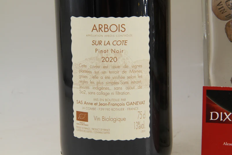 Arbois. Sur La Cote Pinot Noir Ganevat 2020