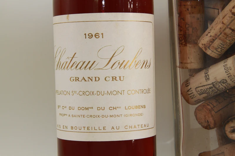 Chateau Loubens Grand Cru Sainte Croix Du mont. 1961