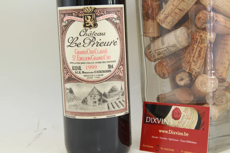 Chateau Le Prieuré Grand Cru Classé de Saint Émilion. 1999