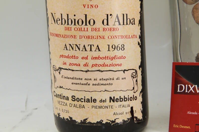 Nebbiolo D'Alba 1968. Cantina Sociale Del Nebbiolo