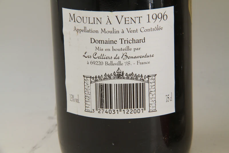 Moulin a Vent 1996 Domaine Trichard