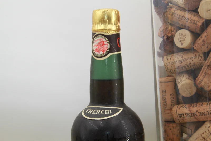 Moscato Cherchi Del Lugudoro. Sassari vielle bouteille annees 40