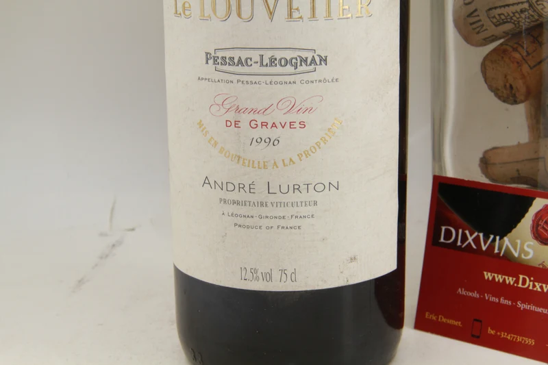 Le Louvetier 1996. Pessac Léognan. Lurton (La Louvière)
