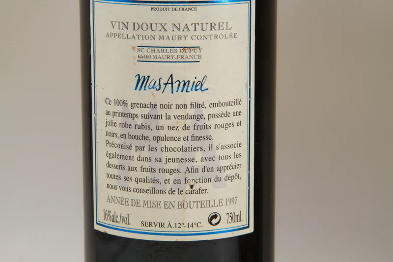 Mas Amiel Vintage 1996