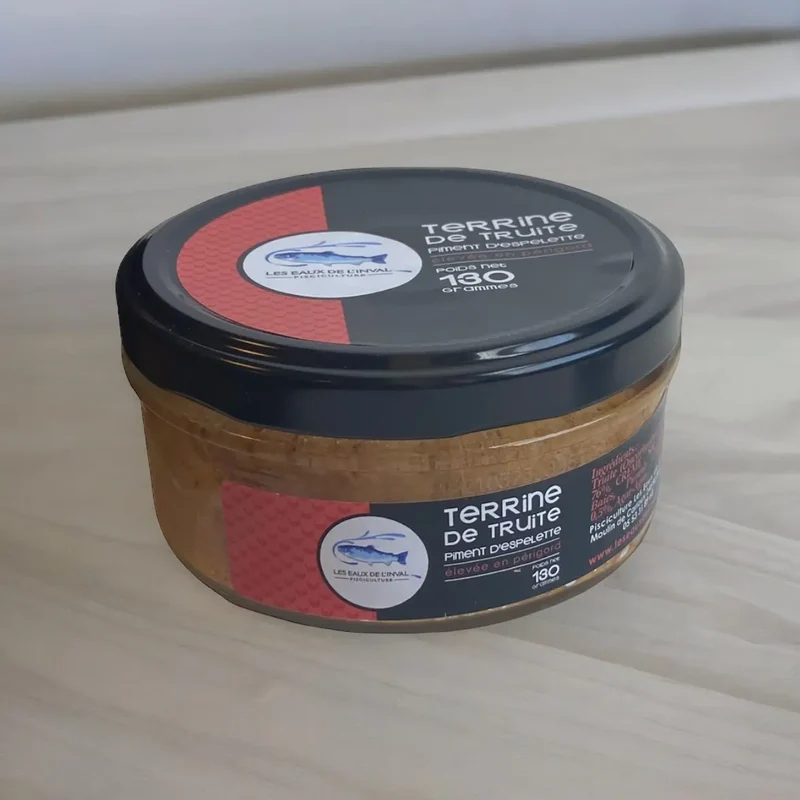 Terrine de truite au piment d’Espelette - 130 gr