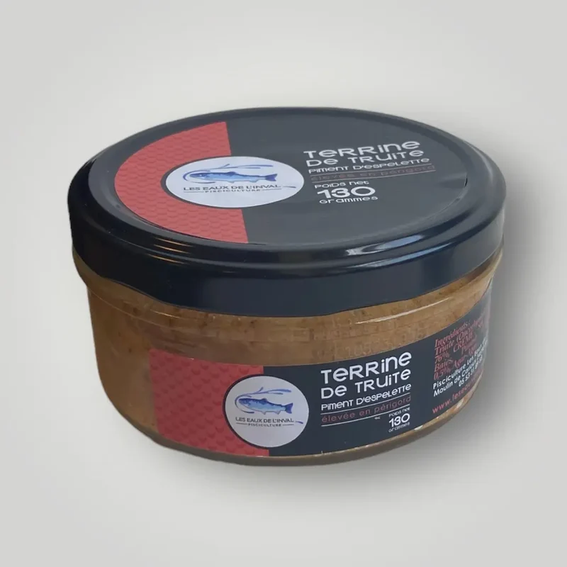 Terrine de truite au piment d’Espelette - 130 gr