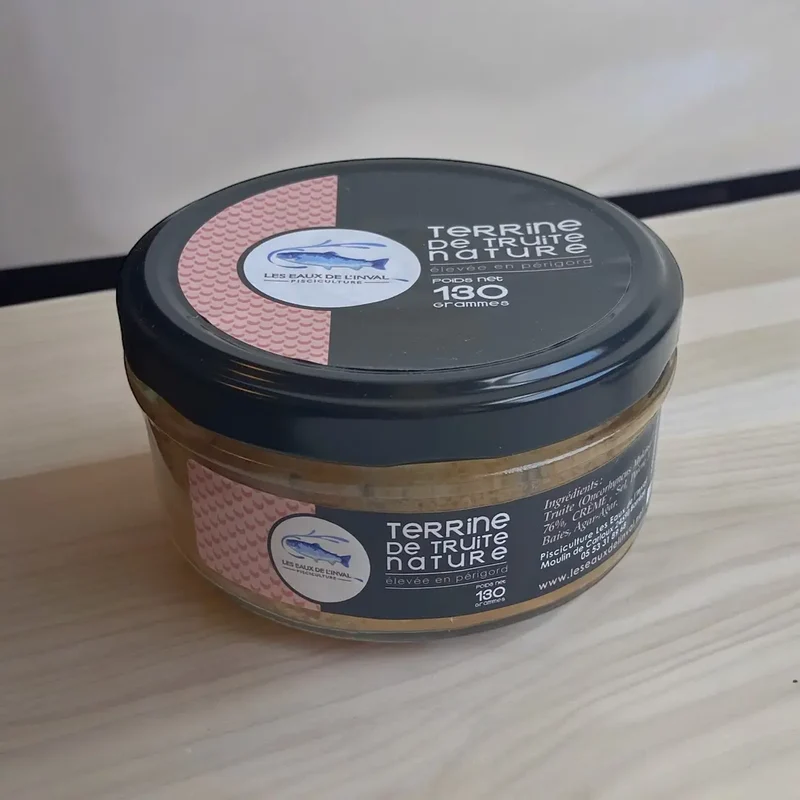 Terrine de truite nature - 130g