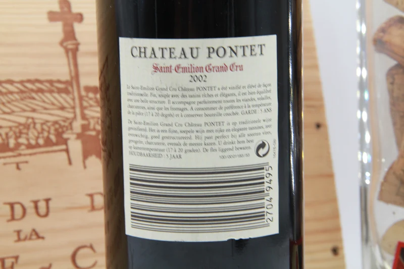 Chateau Pontet Grand Cru Saint Émilion 2002