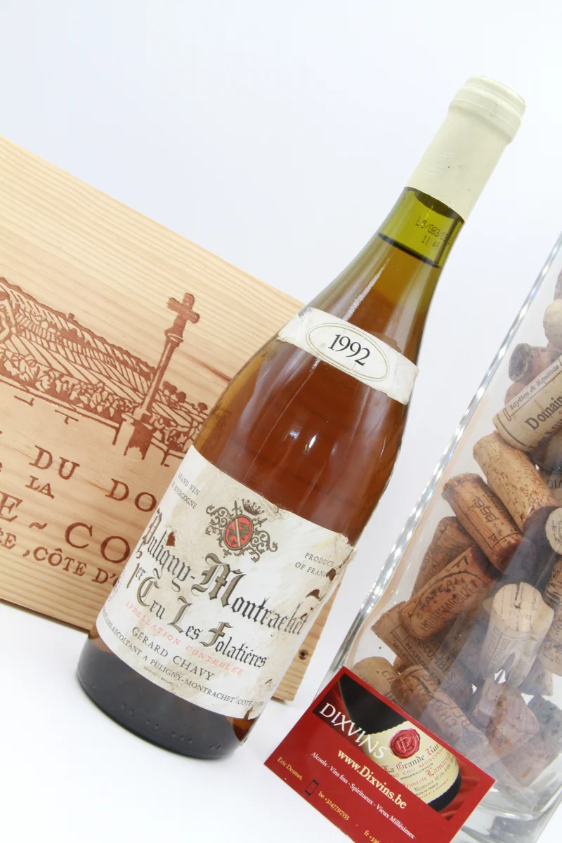 Puligny Montrachet 1er Cru Les Folatières. Gérard Chavy 1992