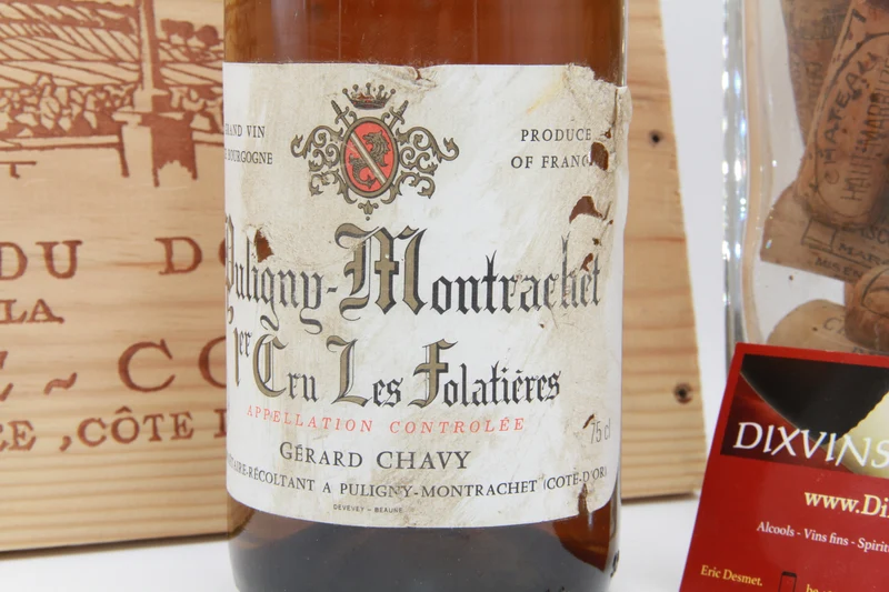 Puligny Montrachet 1er Cru Les Folatières. Gérard Chavy 1992
