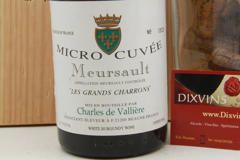 Meursault Les Grands Charrons Micro Cuvée Charles de Vallière. 2004