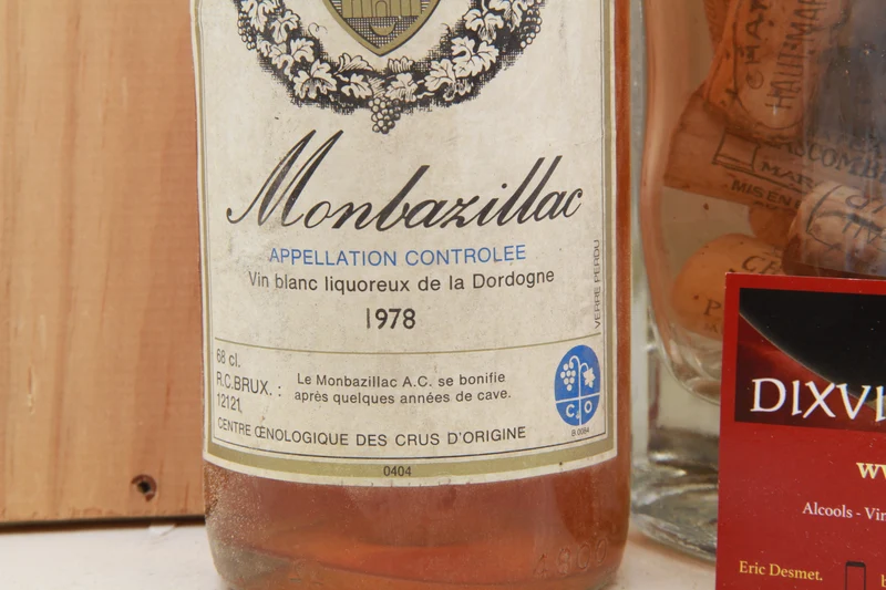 Monbazillac 1978. Centre Oenologique des Crus