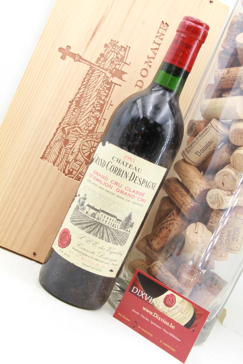 Chateau Grand-Corbin-Despagne Grand Cru Classé Saint Émilion. 1985