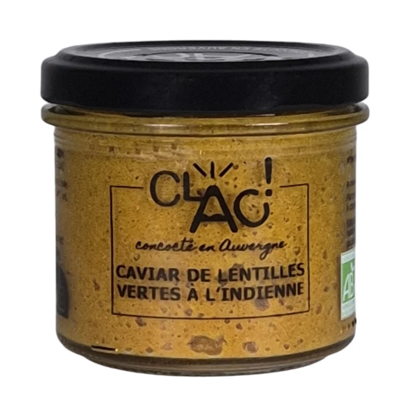 Caviar de Lentilles Vertes à l'Indienne Bio | 100g
