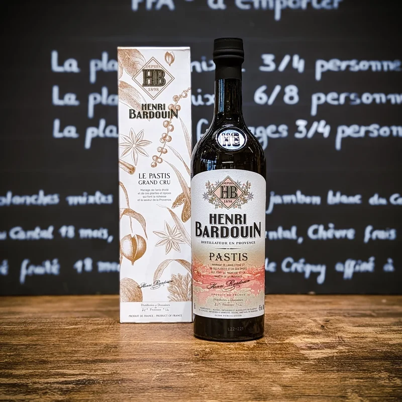 PASTIS HENRI BARDOUIN 45° , 70cl - Distillerie de provence