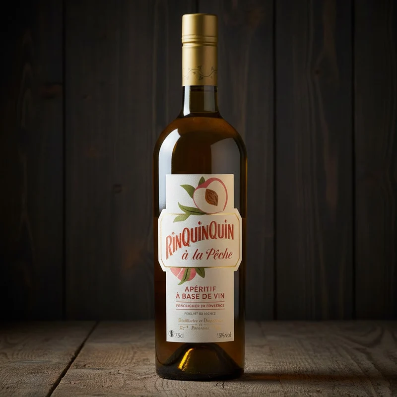 RinQuinQuin à la pêche 15° , 75cl - Distillerie de provence