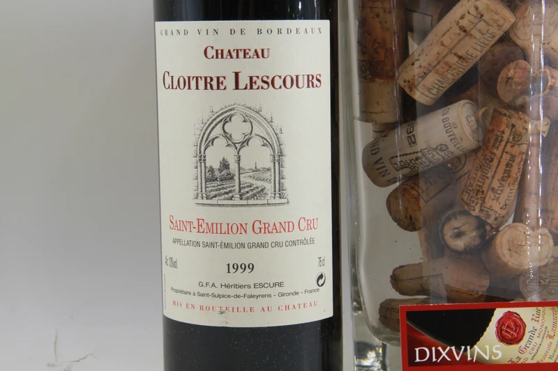 Chateau Cloitre lescours Saint émilion grand cru 1999