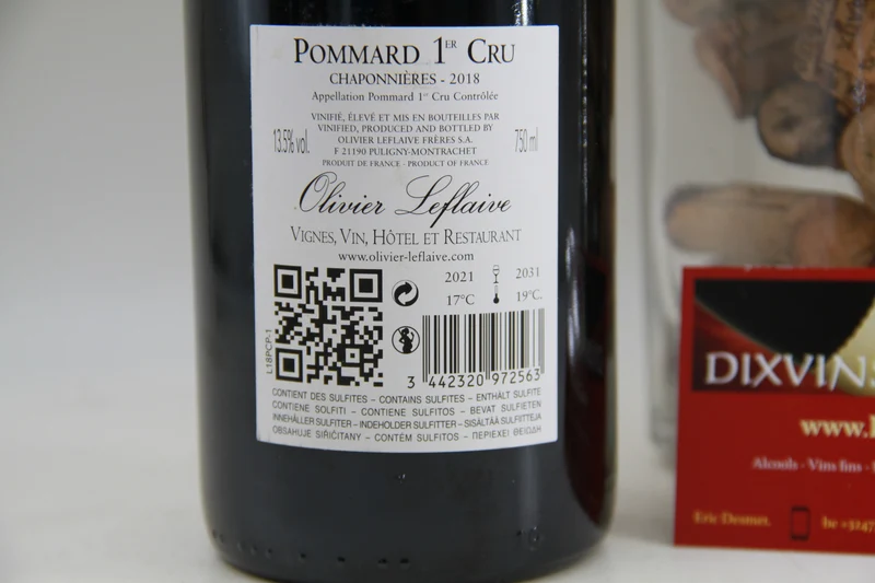 : Pommard Chaponnières 1er Cru ** 2018 ** Olivier Leflaive