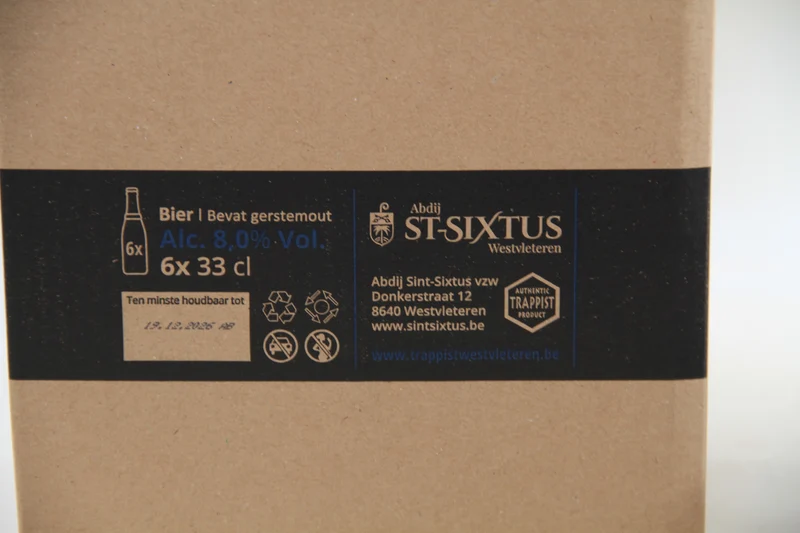 Trapiste Westvleteren. - Brune 8° - 6x bouteilles