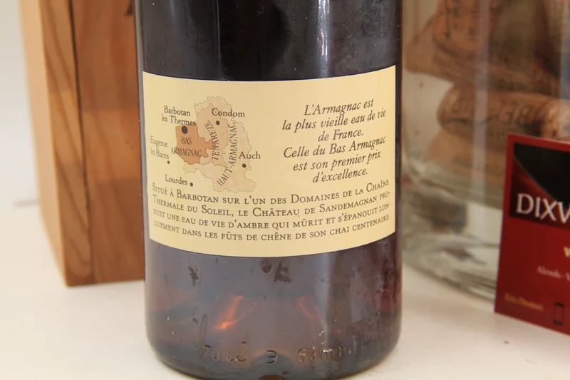 Armagnac ** 10 de fut de chène ** Chateau De Sandemagnan