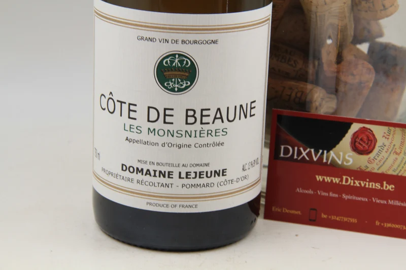 - Cote de Beaune " Les Monsnières " ** 2014 ** Domaine Lejeune