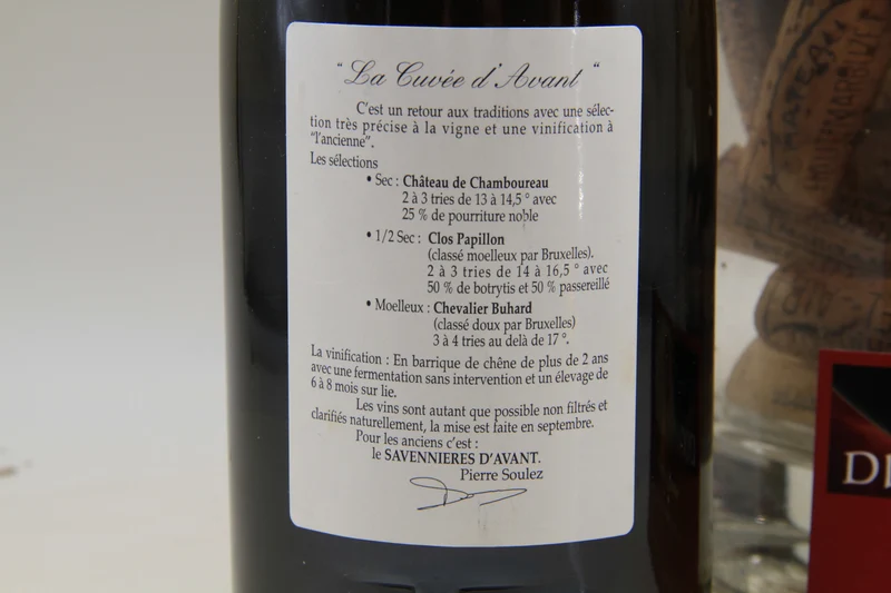 - Savennières "Roche Aux Moines ** 1995 ** Chevalier Buhard