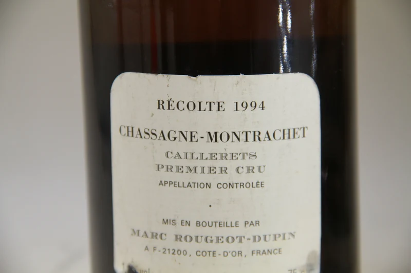 Chassagne Montrachet 1er Cru Caillerets Marc Rougeot - Dupin 1994