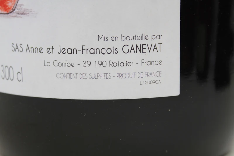 Rota Gamete** ** Anne et JF Ganevat Double magnum. 3 Litres