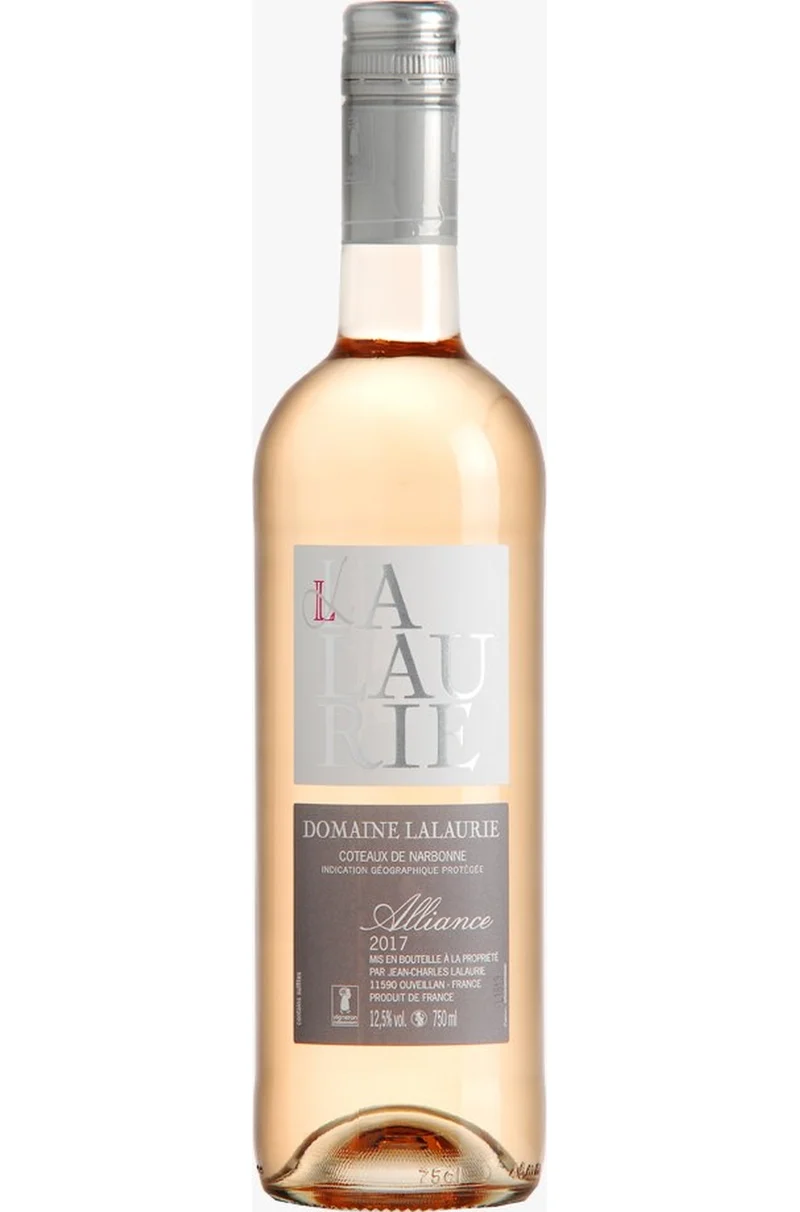 (LALAU) Alliance ancienne étiquette IGP coteaux de narbonne rosé