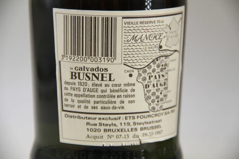 CALVADOS - BUSNEL - Vielle réserve - vsop bouteille des années 1970
