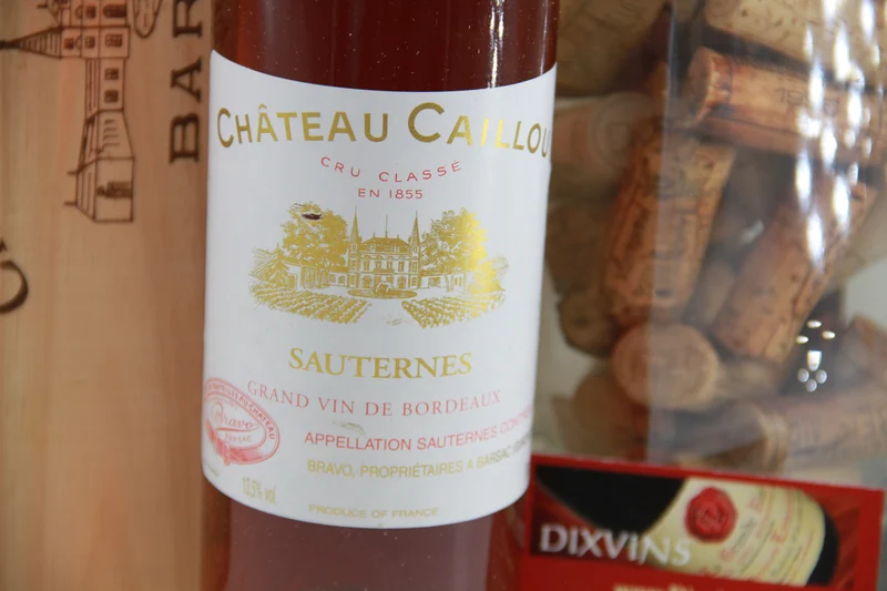 Château Caillou Crème de Tête 1947 caisse bois d'origine