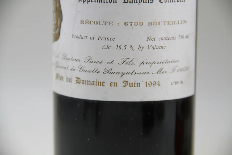 Banyuls ** 1991 ** Domaine du Mas Blanc