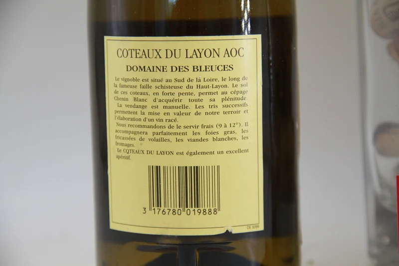 - Coteaux Du Layon ** 2000 ** Domaine Des Bleuces