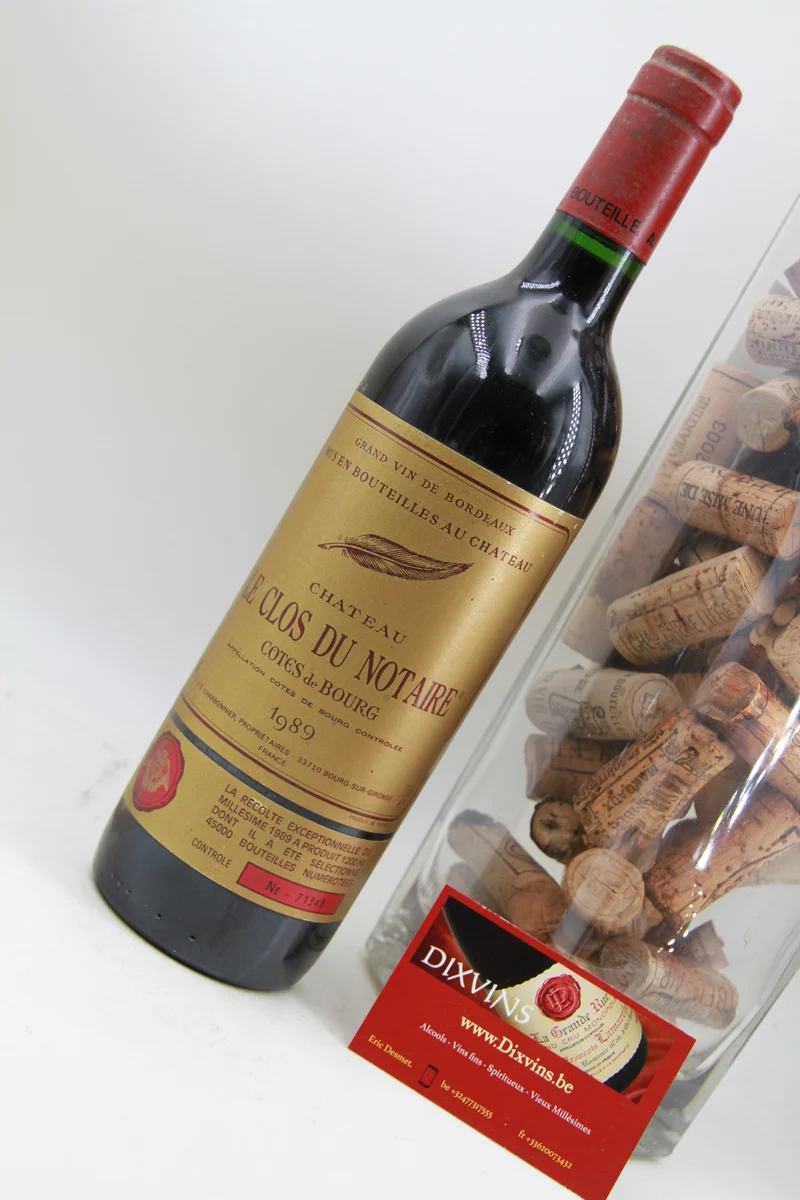 Le Clos du Notaire 1989 Cotes de Bourg