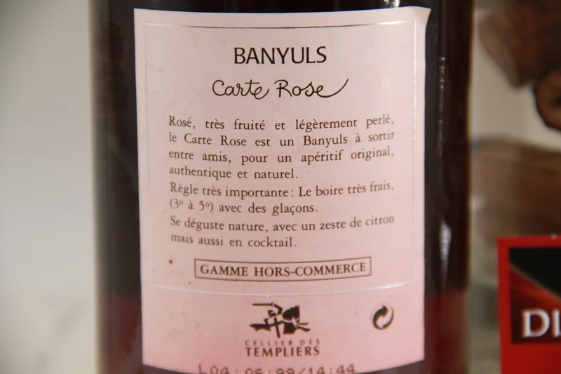 Banyuls " Carte Rosé " Cellier des Templiers
